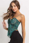 Teal Lace Top