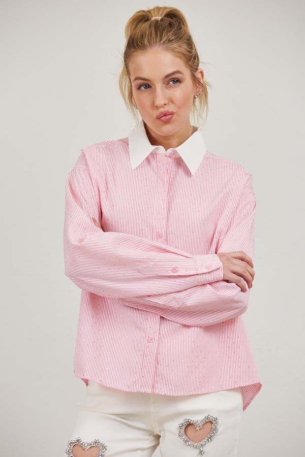 Pink Collared Shirt