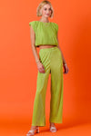 Pistachio Wide Leg Pant