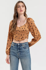 Polka Dot Corset Top