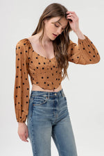 Polka Dot Corset Top