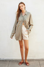 Sage Button Down