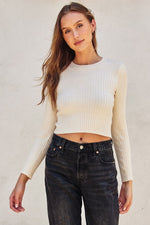 Knitted Long-Sleeve Top