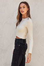 Knitted Long-Sleeve Top